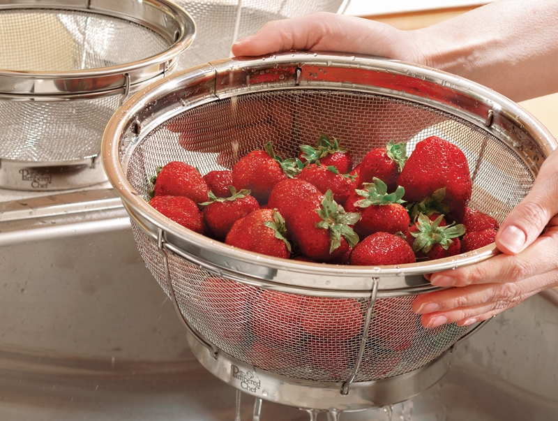 Kids can rinse your produce while you're working on the next steps in the process.